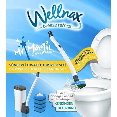 Wellnax Breeze Refresh Özel Süngerli Tuvalet Temizleme Seti Fiyatı