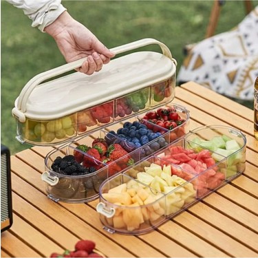 もみ消し　2枚セット Origa 2'li Çok Amaçlı Saklama Kabı 8 Bölmeli Plastik Fiyatı