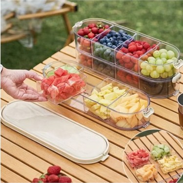 もみ消し　2枚セット Origa 2'li Çok Amaçlı Saklama Kabı 8 Bölmeli Plastik Fiyatı