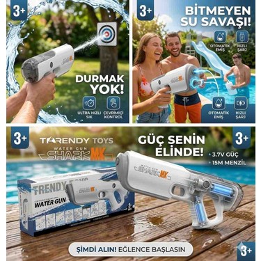 Depomiks Shark Mk Sarjlı Su Tabancası – 3+ Yaş İçin Fiyatı