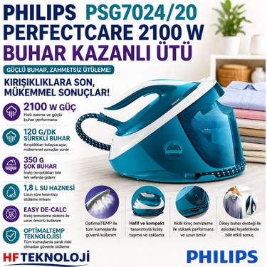 Philips Turkuaz Perfectcare 2100 W Buhar Kazanlı Fiyatı