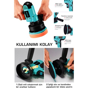 Assur 450W Elektrikli 125MM Dikey Polisaj Zımpara Makinesi Fiyatı