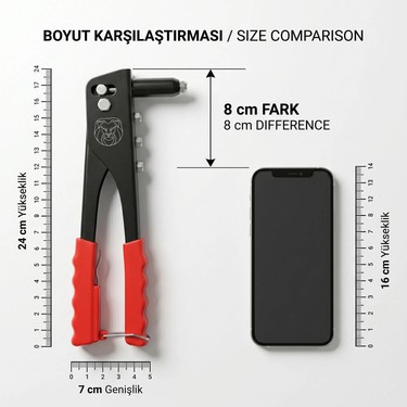 Transformacion Profesyonel Perçin Tabancası Seti - 40 Fiyatı