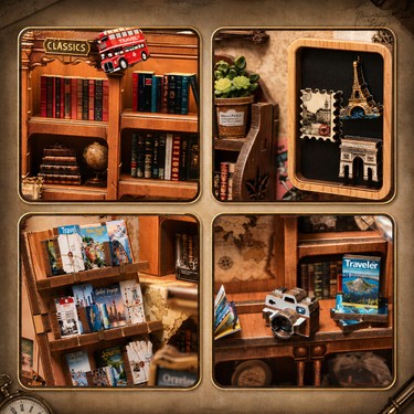 Emirgan Seyahat İzleri Mini Kitap Köşesi (Book Nook) DIY Kit Fiyatı