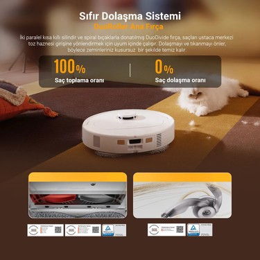 Roborock Qrevo C Pro Akıllı Robot Süpürge 18.500 Pa - Beyaz Fiyatı