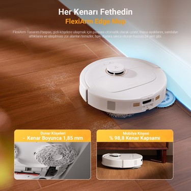 Roborock Qrevo C Pro Akıllı Robot Süpürge 18.500 Pa - Beyaz Fiyatı