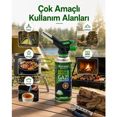 Orcamp Kamp Ocağı Kendinden Çakmaklı Pürmüz Seti 227 gr Gaz Fiyatı