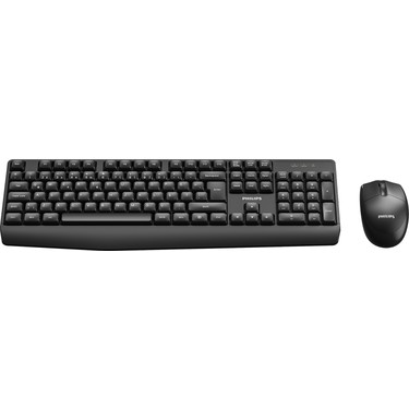Philips SPT6337 Kablosuz Türkçe Q Klavye & Mouse Seti Siyah Fiyatı
