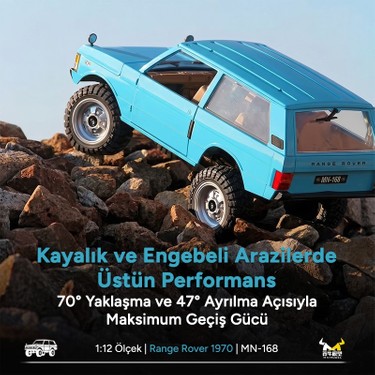 Mn Model MN168 1/12 Range Rover Classic 1970 4WD Crawler Fiyatı