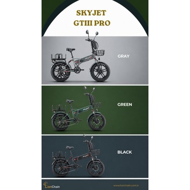 Skyjet Gtııı Pro 1000W Elektrikli Bisiklet Ayna Çanta ve El Fiyatı