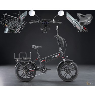 Skyjet Gtııı Pro 1000W Elektrikli Bisiklet Ayna Çanta ve El Fiyatı