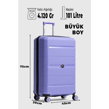 My Polo Monako 3'lü Büyük & Kabin & Makyaj Boy Polipropilen Fiyatı
