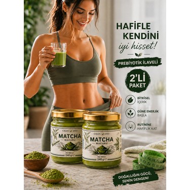 Anzeli Toroslar Matcha (Maça) Macunu 240 gr 2li Paket Fiyatı