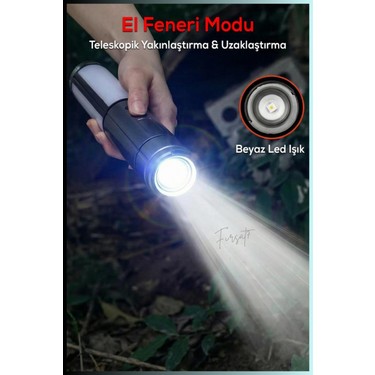 Kamp Lambası | Şarjlı | LED El Feneri | 8000 Lümen | Type-C Fiyatı
