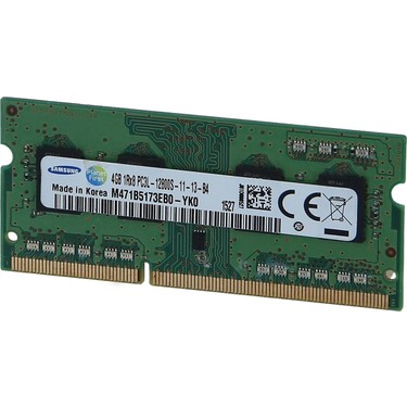 4GB Samsung DDR3L 1600MHz Notebook Ram 1.35V Düşük Gecikme Fiyatı