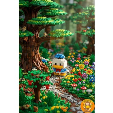 Bricks Donald Duck Karakter Figürü 3D Yapboz Puzzle Yapı Fiyatı