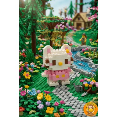 Bricks Hello Kitty Karakter Figürü 3D Yapboz Puzzle Yapı Fiyatı