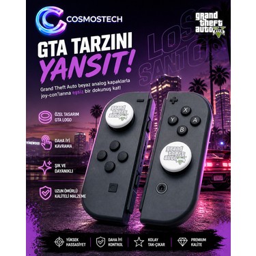 Cosmostech Nintendo Switch Beyaz Joy-Con Analog Başlık Fiyatı