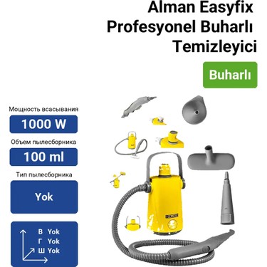 Graizer Alman Easyfix Series Profesyonel Buharlı Temizlik Fiyatı