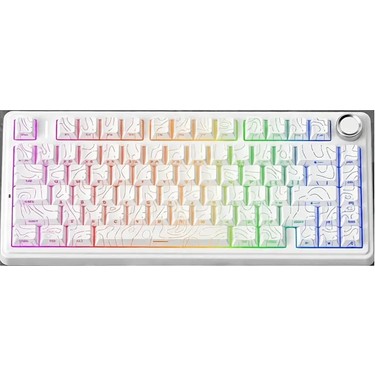 Aula F75 Mekanik Kablosuz Makrolu Klavye Oyun İçin RGB TKL Fiyatı