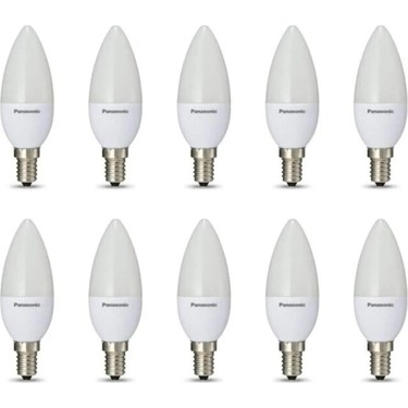 Panasonic 4.9W LED Ampul E14 Duy 6500K Beyaz Işık 10'lu Fiyatı