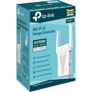 TP-Link Tp‑link RE715X | AX3000 Mesh Wi‑fi 6 Extender | Çift Fiyatı