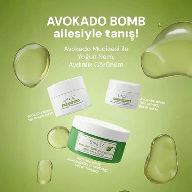 Sinoz Avokado Bomb Yoğun Nemlendirici Yüz Kremi & Göz Kremi Fiyatı