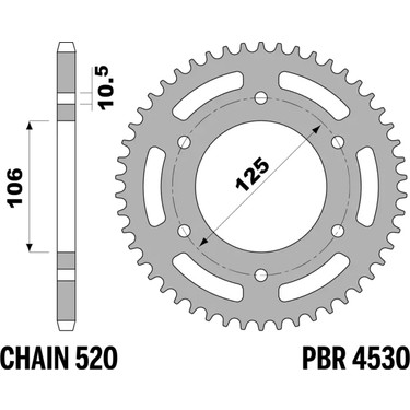 Pbr Triumph 660 Tiger / Trident 51 - C45 C.520 Arka Dişli Fiyatı