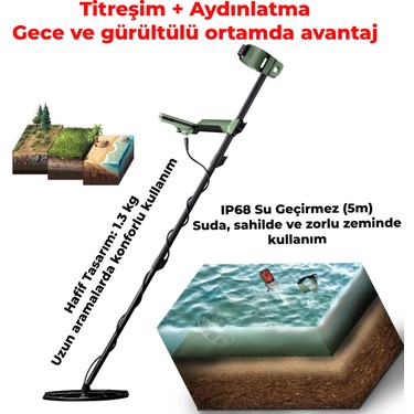 Minelab X-Terra Pro Izmit Dedektör IP68 Su Geçirmez Metal Fiyatı