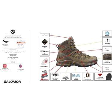 Salomon Quest 4D GTX Forces 2 Outdoor Bot Kahverengi Su Fiyatı
