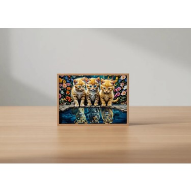 【入手困難】トらやん10体セット販売 Meleni Toys 1000 Parça Aslan Kral Kedi Yapboz - Little Kings Fiyatı