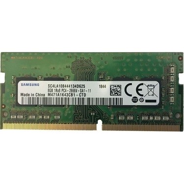 Samsung 8 GB DDR4 2666MHz SODIMM Ram Kapasitesi ile Yüksek Fiyatı