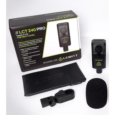 Lewitt LCT 240 Pro Siyah Kondenser Stüdyo Mikrofonu Kablolu Fiyatı
