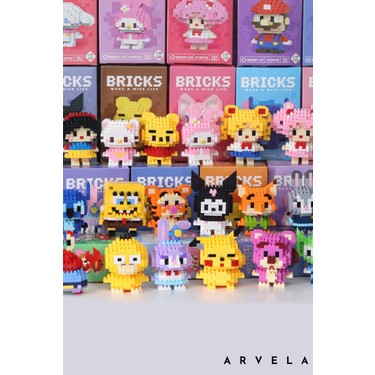 Arvela Bricks Sanrio Serisi: Kuromi & Mavi Hello Kitty İkili Fiyatı