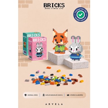 Arvela Zootopia Serisi: Nick & Judy Karakterleri İkili Set - Fiyatı