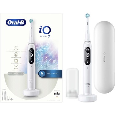 オーラルB iO Series 7 Oral-B iO 7 Şarjlı Diş Fırçası - Beyaz Renkli Yumuşak Kıllar Fiyatı