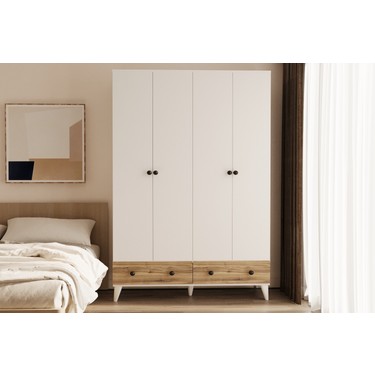 Metalia Gm 812 4 Kapılı 2 Çekmeceli Gardrop Fiyatı