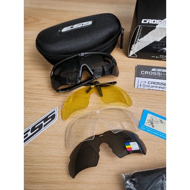ESS Crossbow セット ESS CROSSBOW 4 Lensli Polarize Taktik Gözlük Seti Airsoft Fiyatı