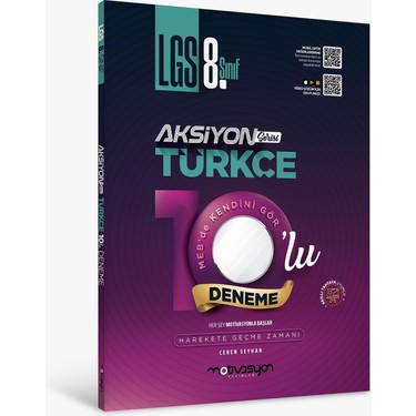 Motivasyon Yayınları Lgs 8. Sınıf Aksiyon 10'lu Genel Deneme Kitabı