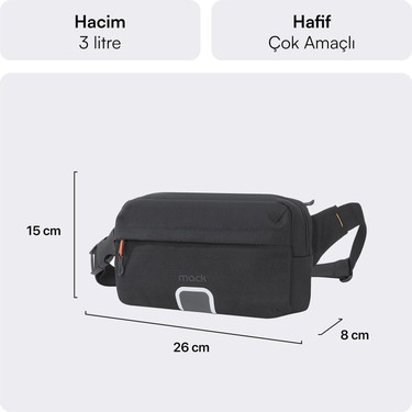Mack MCE-1226 Explor Crossbody Seyahat Çantası Siyah Fiyatı