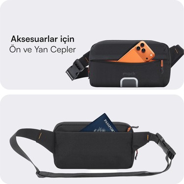 Mack MCE-1226 Explor Crossbody Seyahat Çantası Siyah Fiyatı