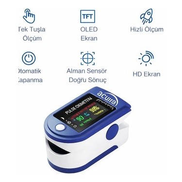 Acura Ac-60 Oksimetre OLED Ekranlı Nabız ve Oksijen Ölçer Fiyatı