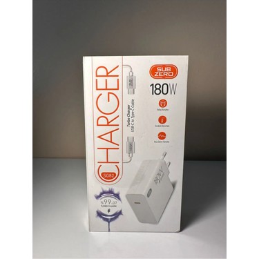 Subzero SG82 180W Type-C Pd Kablolu Turbo Ev Tipi Şarj Aleti Fiyatı