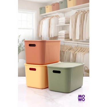 Mowo Home Bigbox 20 Lt 6'lı Mix Dolap Düzenleyici Kapaklı Fiyatı