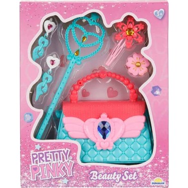 Pinky Girls Lovely Pink 6本セット Pretty Pinky Çantalı Aksesuar Seti 6 Parça - Koyu Pembe Asa Fiyatı