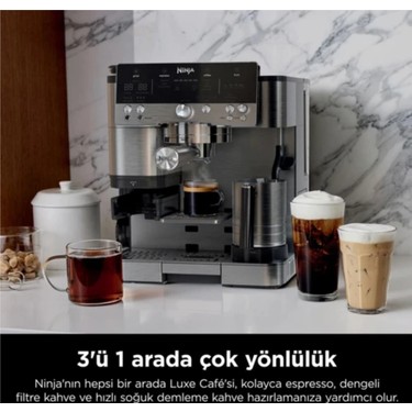 Ninja Luxe Cafe Premier Gümüş Yarı Otomatik Espresso Fiyatı