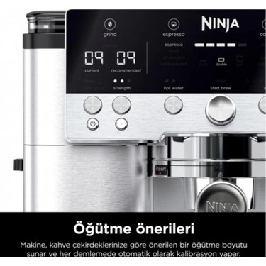 Ninja Luxe Cafe Premier Gümüş Yarı Otomatik Espresso Fiyatı