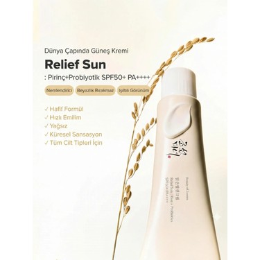 Beauty of Joseon Relief Sun Rice Probiotics Aydınlatıcı Fiyatı