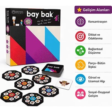 Zet Zeka BAY BAK Zeka ve Akıl Oyunu 4+ Yaş 2-6 Oyuncu Fiyatı