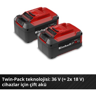 Einhell PXC Twinpack 5.2 Ah Power X-Change Akü (Li-Ion, 18 Fiyatı